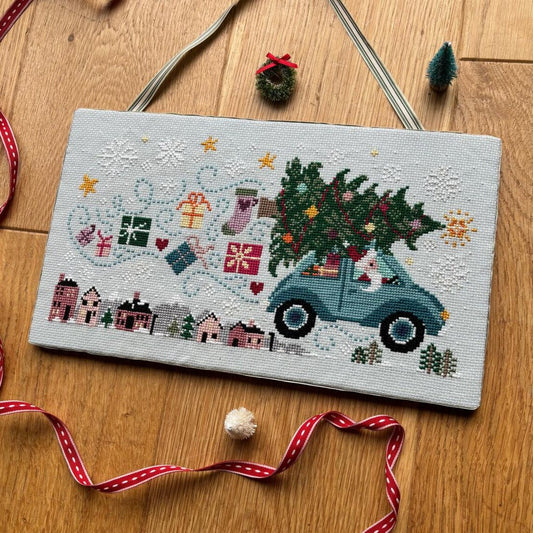 Driving Home for Christmas Counted Cross Stitch Pattern from Love Poppet